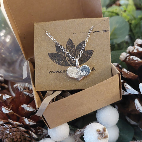 Clara - Sterling Silver Heart Necklace