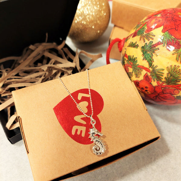 Sienna - Sterling Silver Seahorse Necklace