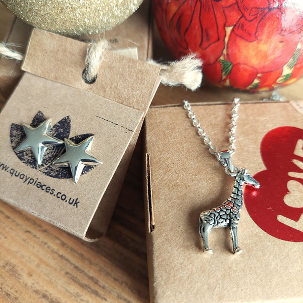Desmond - Sterling Silver Giraffe Necklace