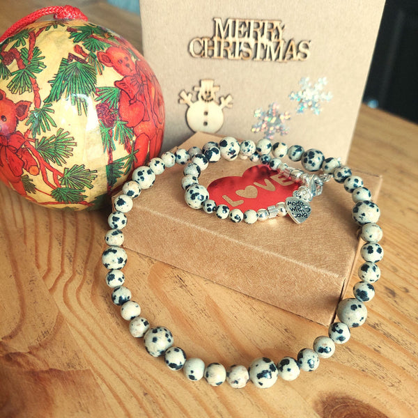 Agnes - Dalmatian Jasper Necklace