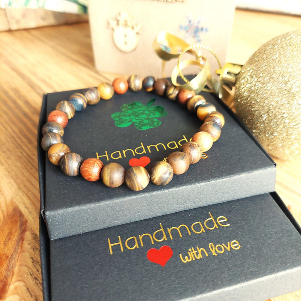 Patrice - Handmade Natural Stone Bead Bracelet