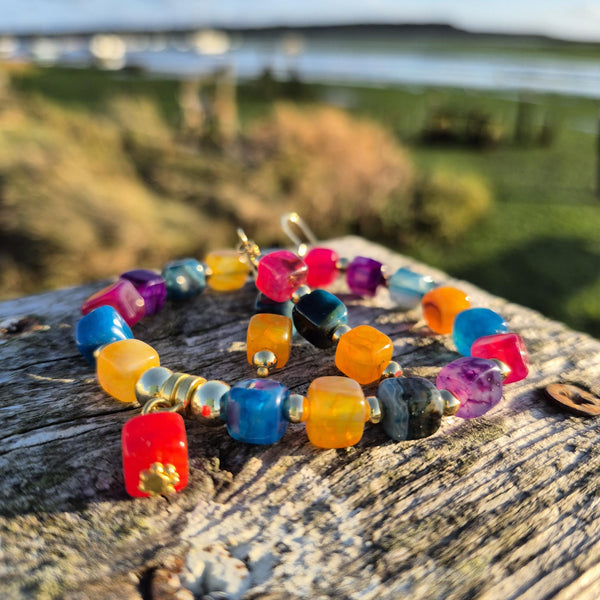 Esther - Handmade Square Bead Bracelet