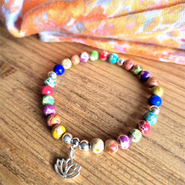 May-Imperial Jasper & Sterling Silver Bracelet