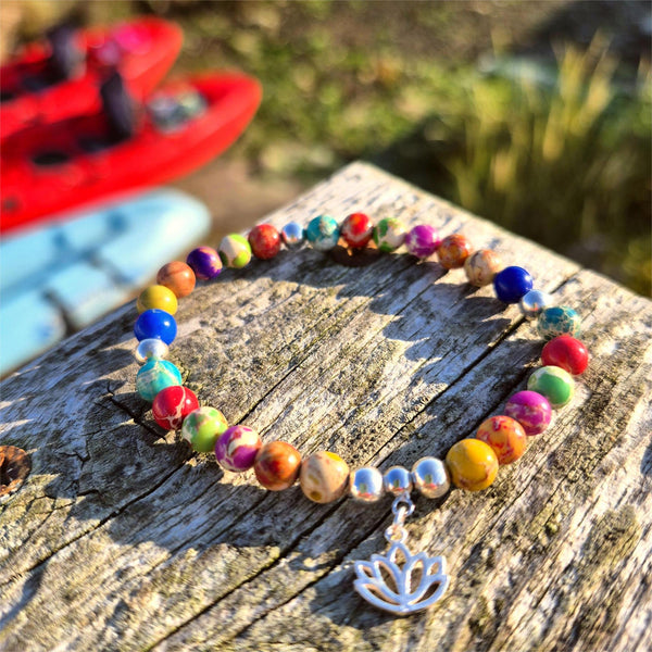 May-Imperial Jasper & Sterling Silver Bracelet