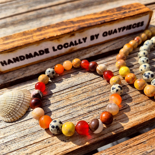 Morwenna - Handmade Multi Brown Bead Bracelet