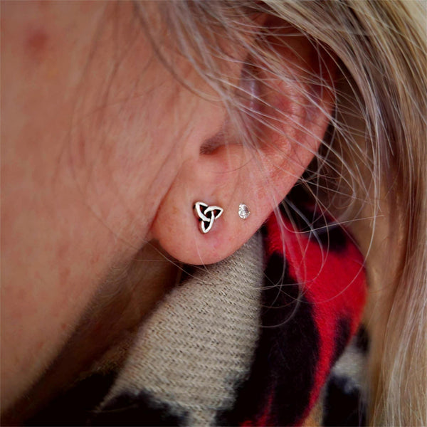 Sinead - Sterling Silver Celtic Knot Earrings